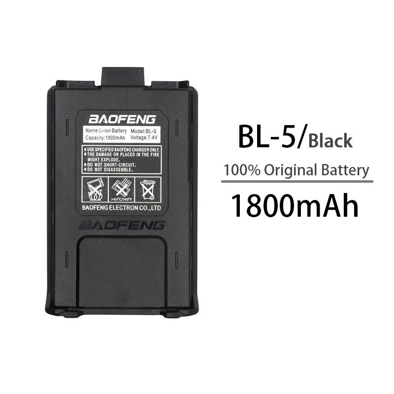 1pcs 1800mah Black