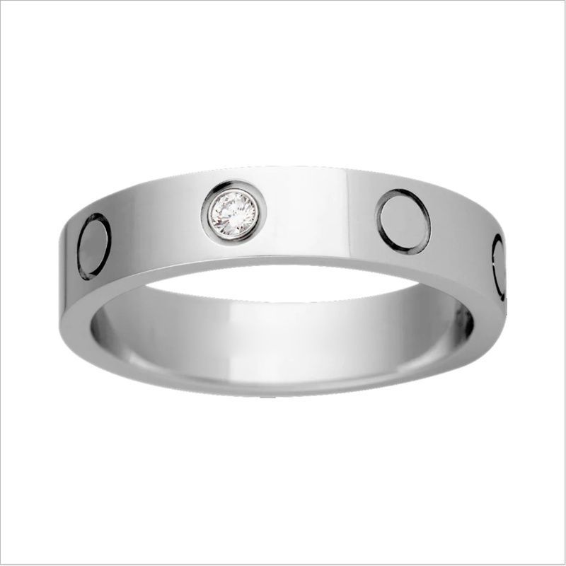 Argent étroit avec diamant CZ