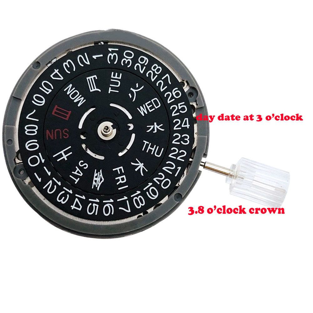 Black Nh36 3.8 Clock