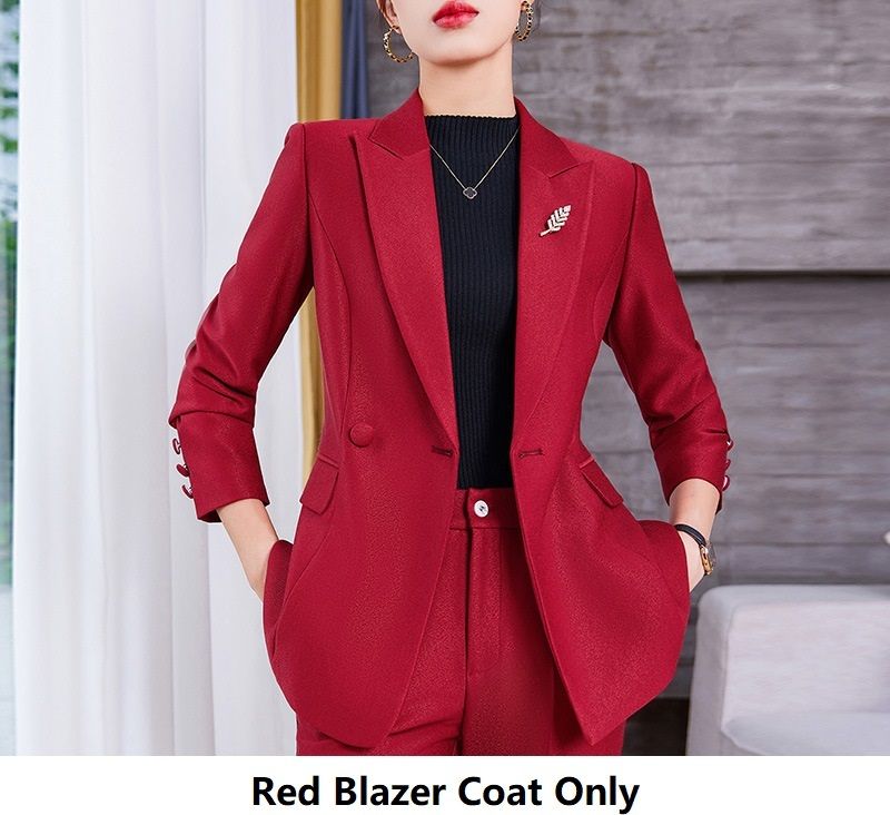 Czerwony płaszcz Blazer