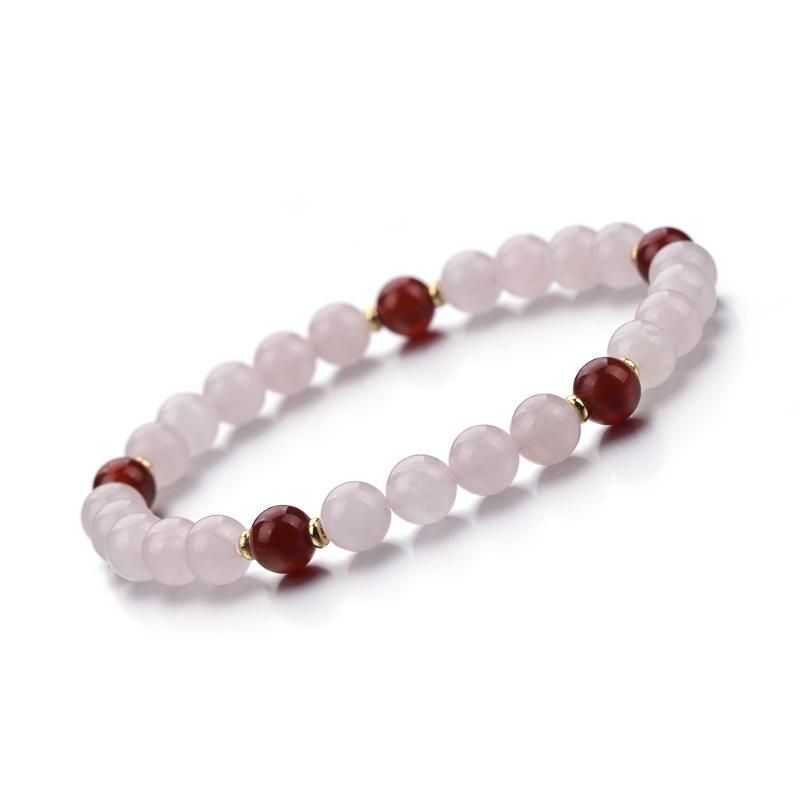 Rosequartz Carnelian 17.5cm