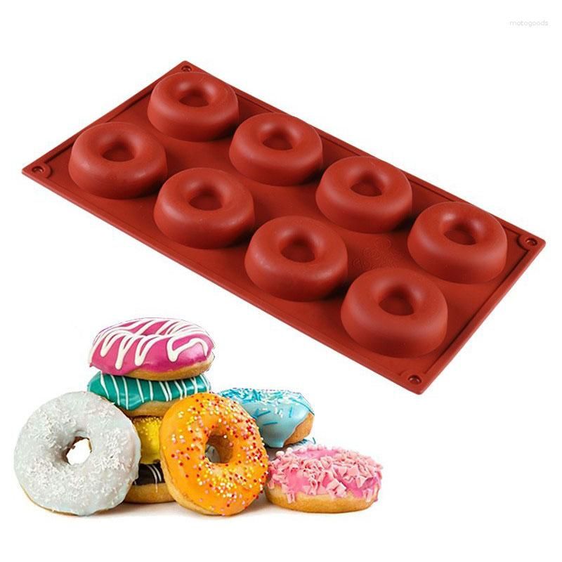 1 Pieza, Molde De Silicona Para Donas Para Hornear, Molde Para Hacer Donas  En Forma De Flor, Molde De Silicona Para Hornear, Molde Para Pasteles Con F