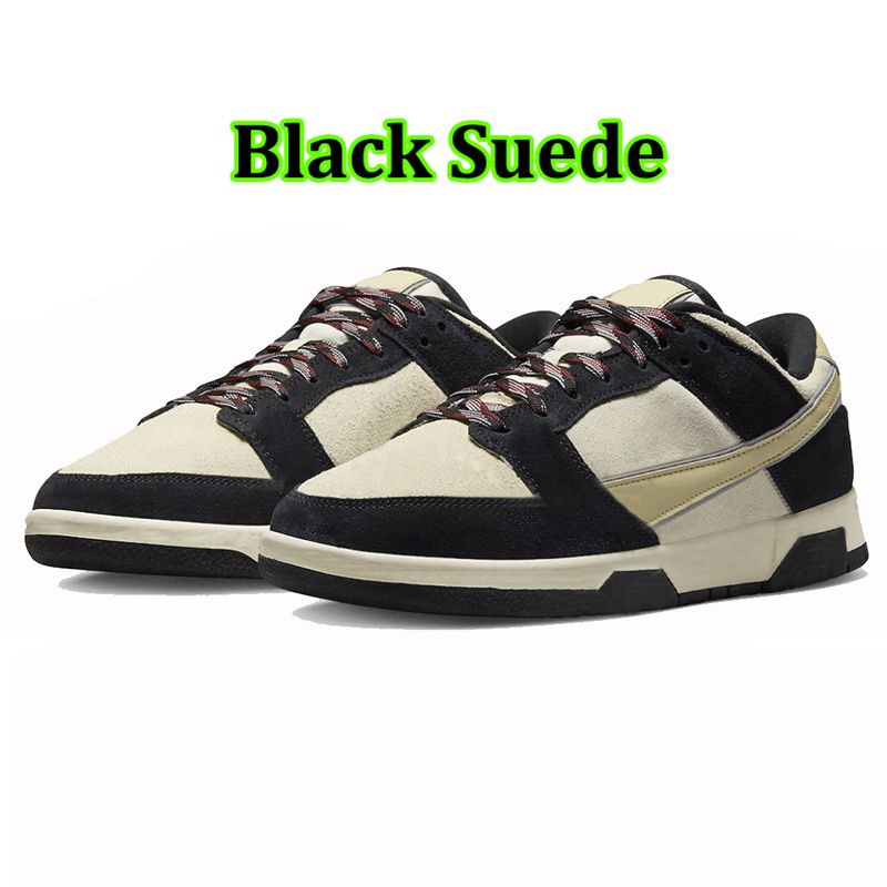 Zwart suede