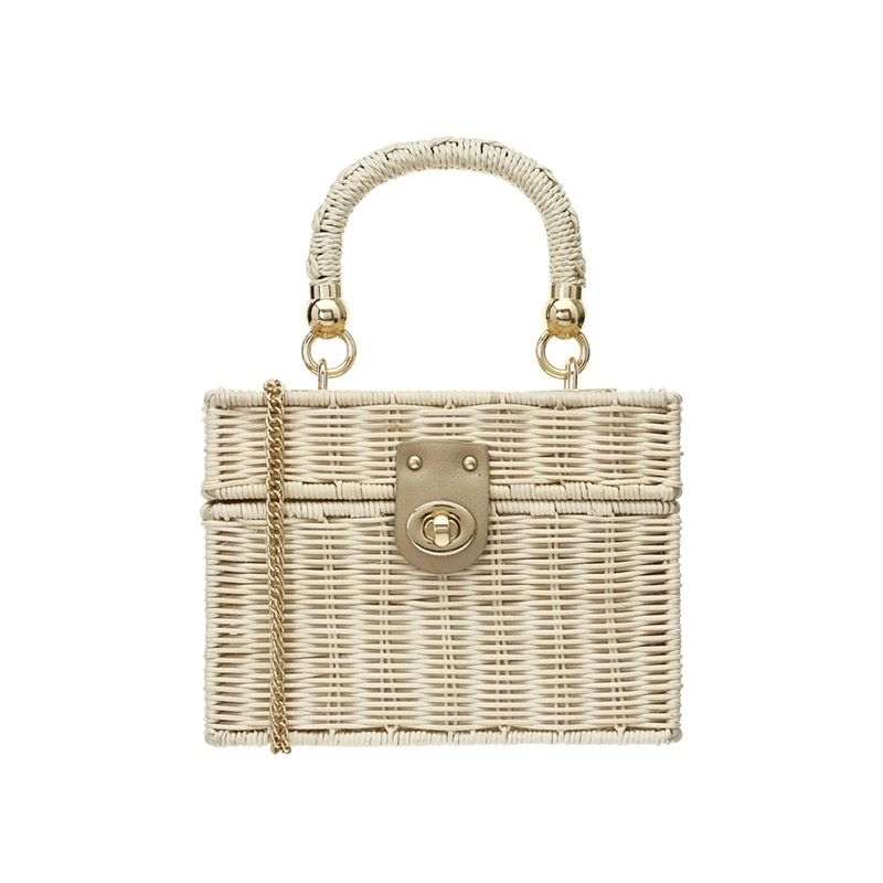 rattan straw beige