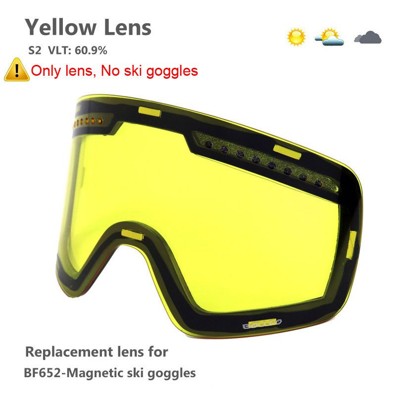 alleen gele lens