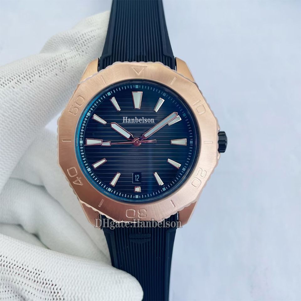 7.All rose gold gray dial black rubber