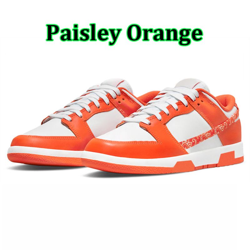 Orange Paisley