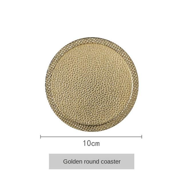 Golden 10 cm rund