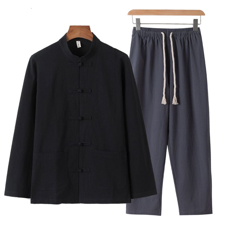 Pantalon noir supérieur gris