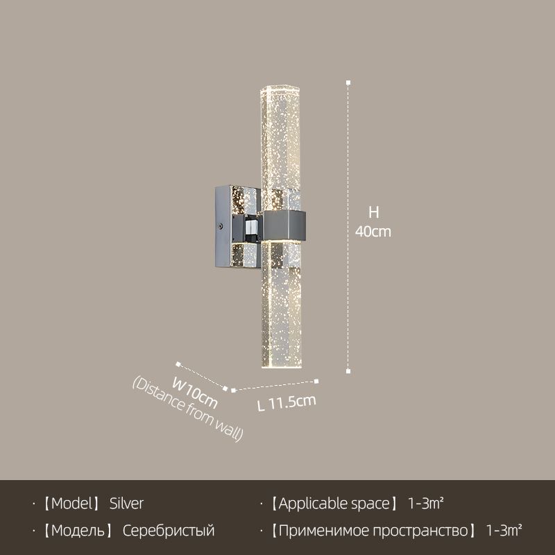 Silber Wandlampe ein China warmes Weiß