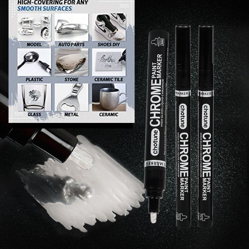 Details of New Liquid Chrome Marker Silver Mirror Marker