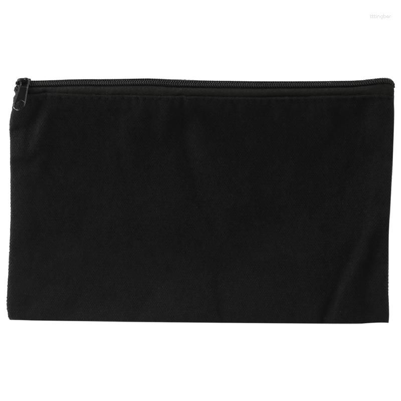 Wholesale Canvas Zipper Pouch Bags Makeup Pencil Case Blank DIY Craft For  Travel School Black From Tttingber, $14.95