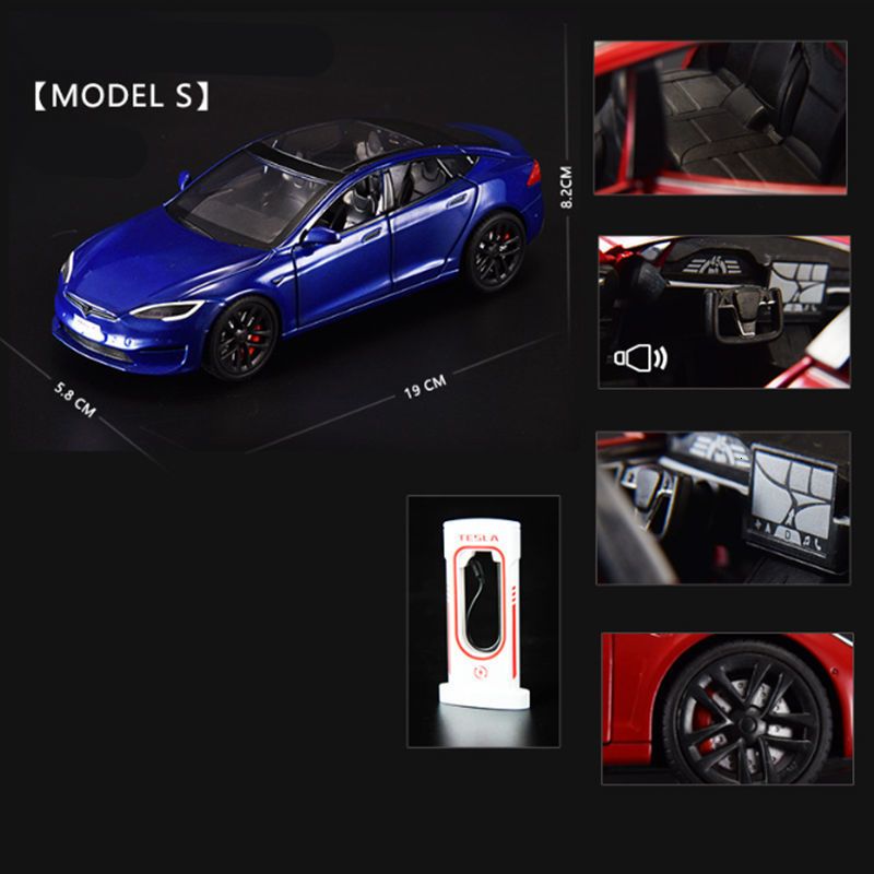 Model s blauw