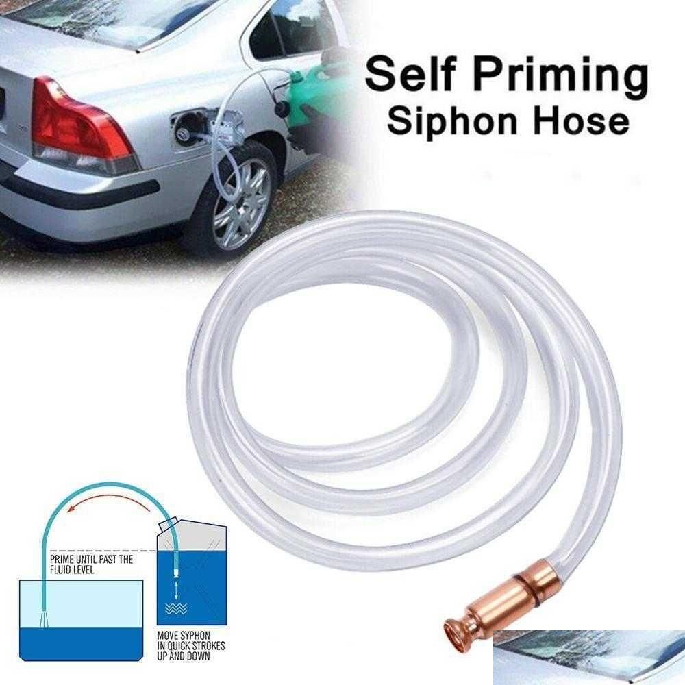 Other Car Lights Manual Suction Pipe Gas Siphon Pump Gasoline Fuel