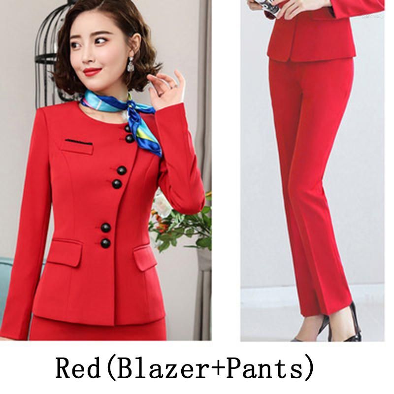 Red Pant Suits