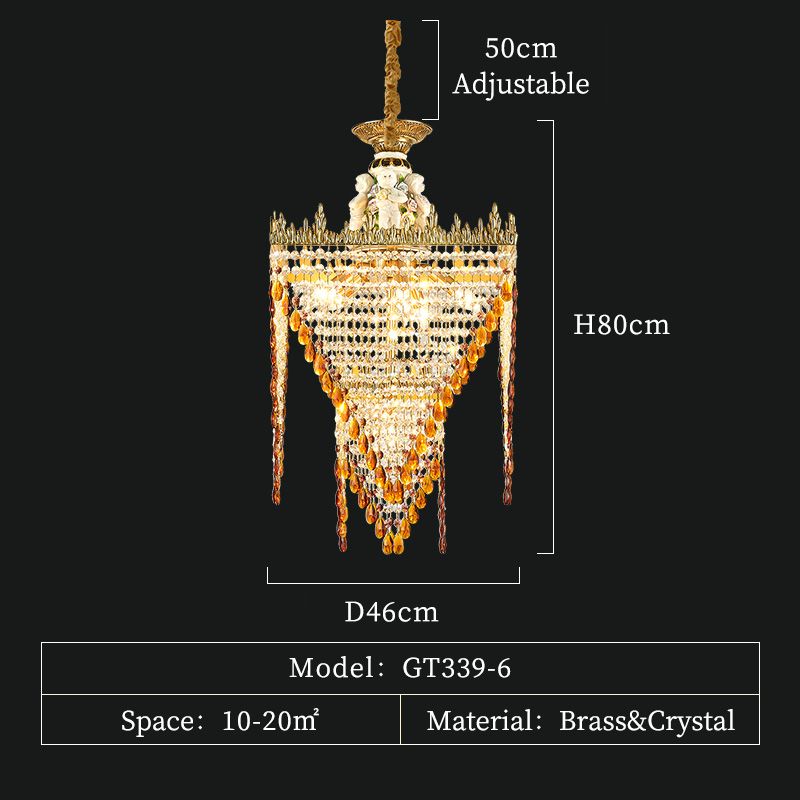 6 огней D45 H80 см.