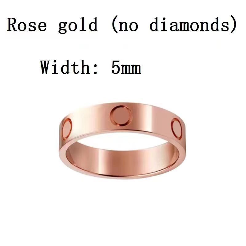 5mm rosa guld ingen diamant