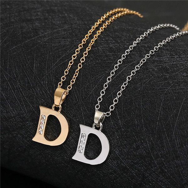D Gold necklace