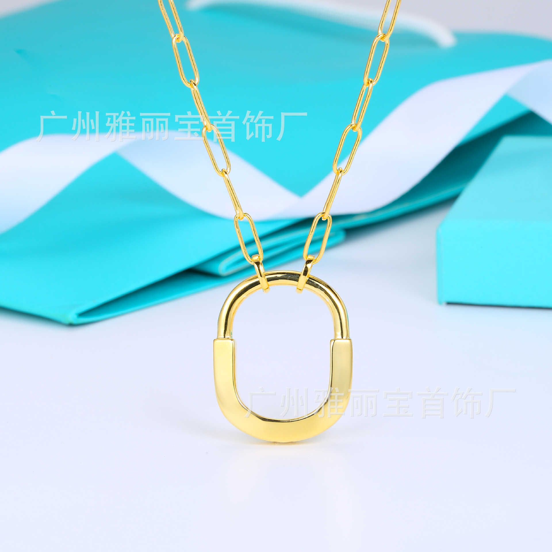 Gold Light Face Necklace