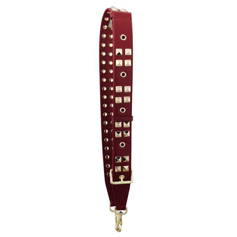 Wine Red Square Nail (Gold Hardware) -W