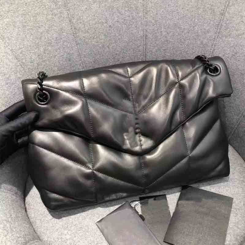 35cm-black chain - black bag
