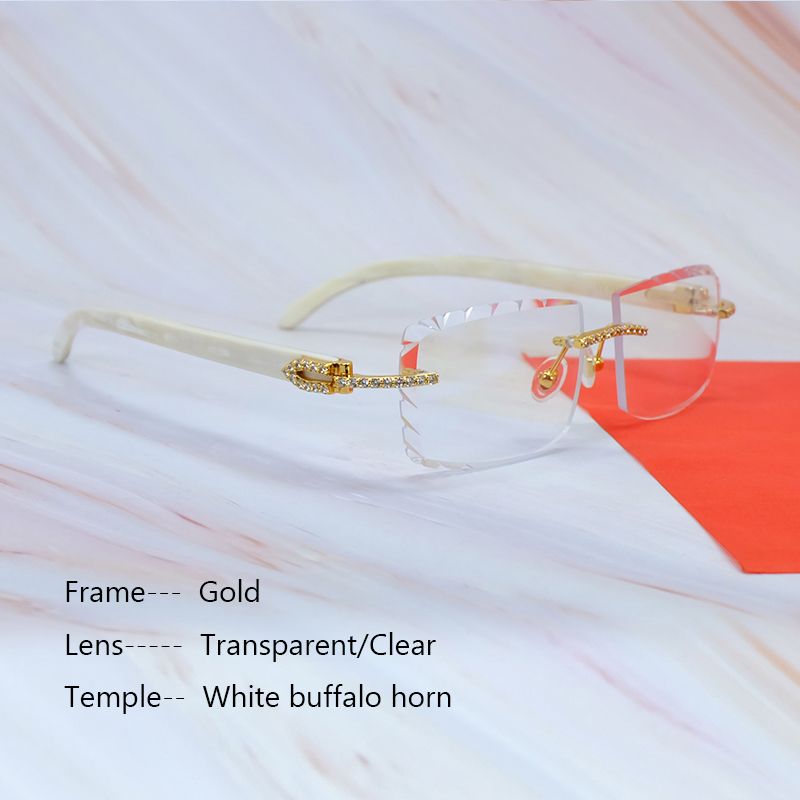 iced white buffs gold clear