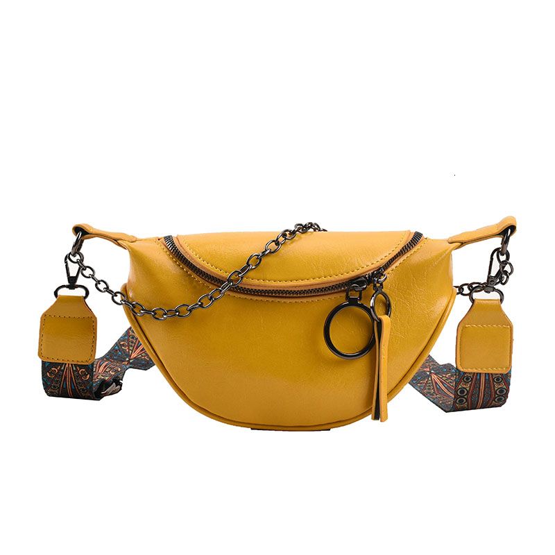 sac de taille jaune