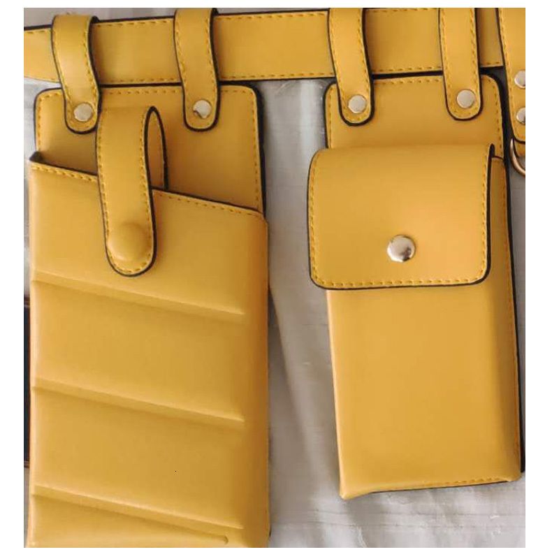 sac de taille jaune