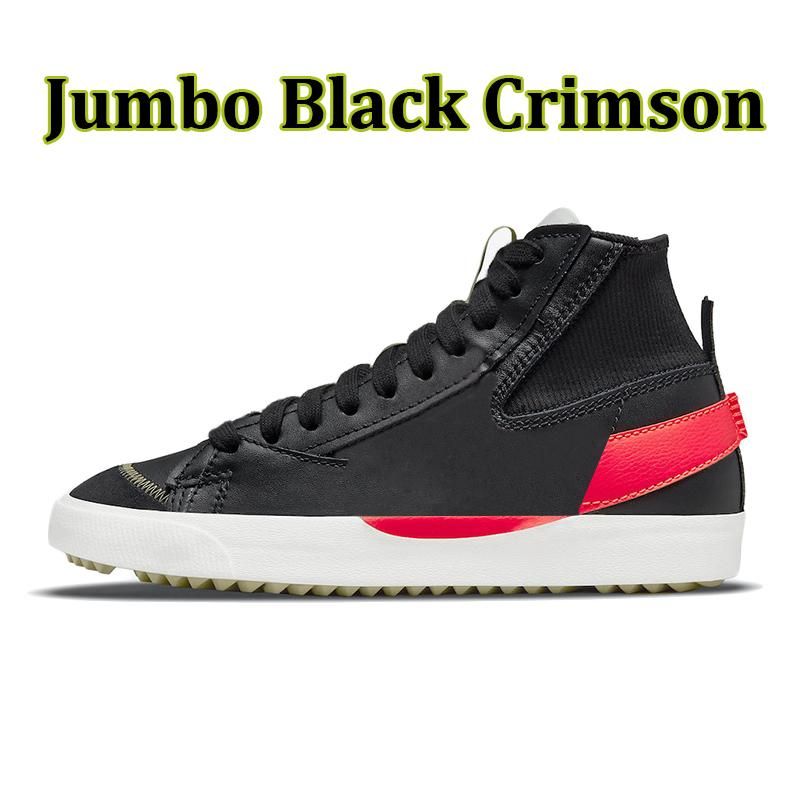 Jumbo Black Bright Crimson