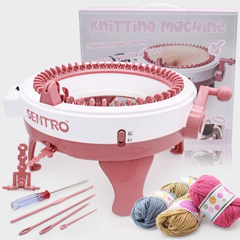 Fabric And Sewing 48 Needles Knitting Machine Smart Round Weaving Loom With  Row Counter DIY Knitting Rotating Double Loom For Adults And Kids 230821  From Tuo10, $50.63