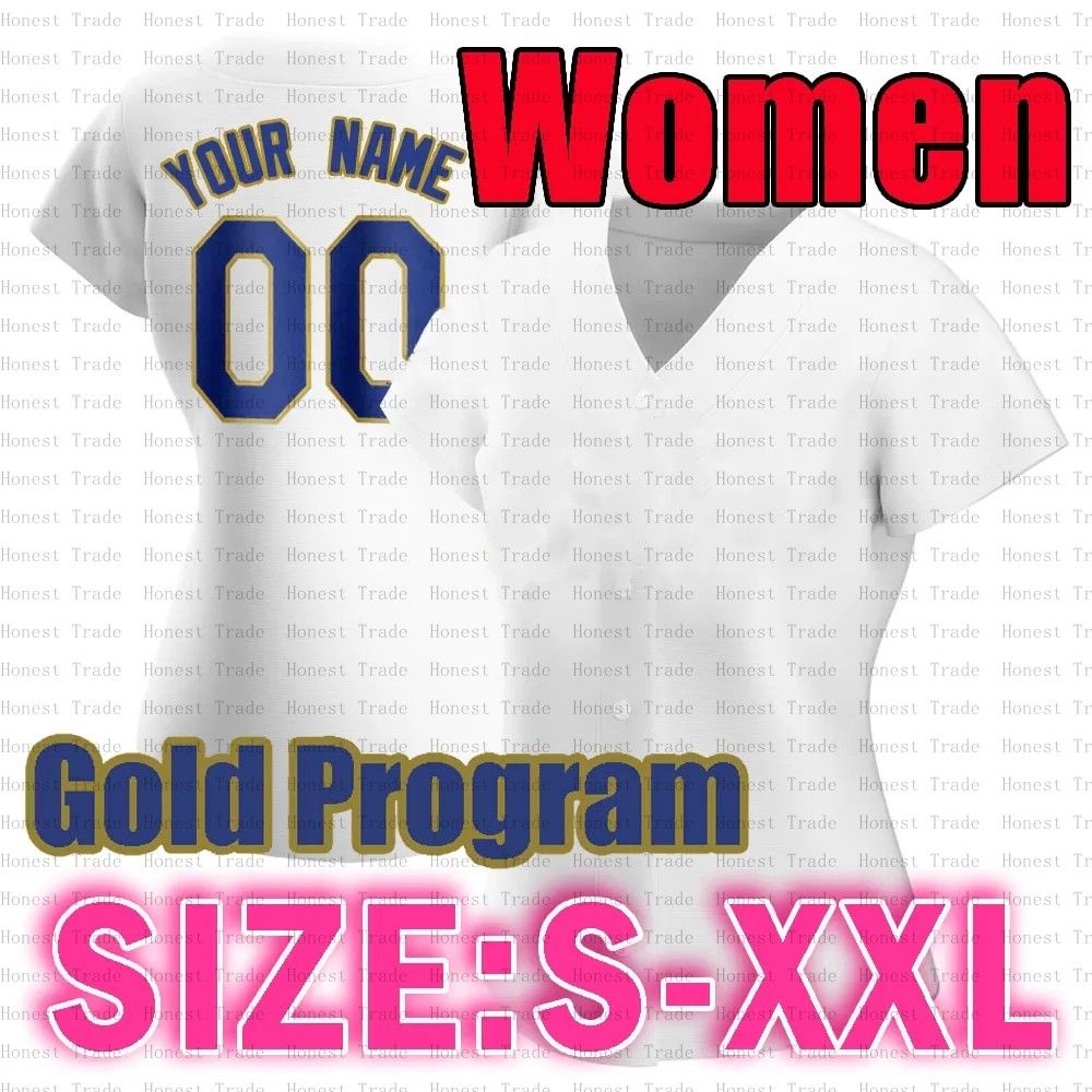 Vrouwen Wit/Gold S-XXL