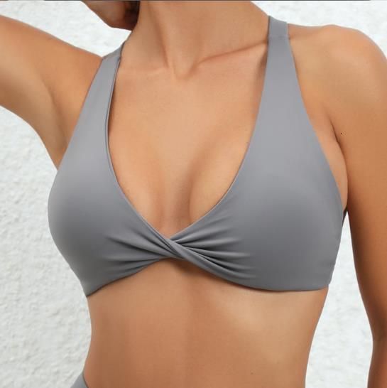 Twist Bra Grey