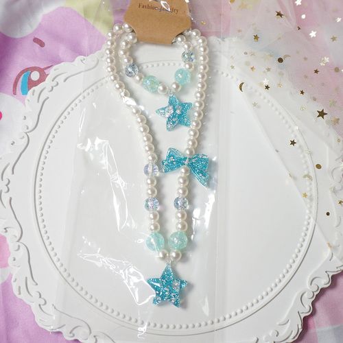 Collier Etoiles Bleues