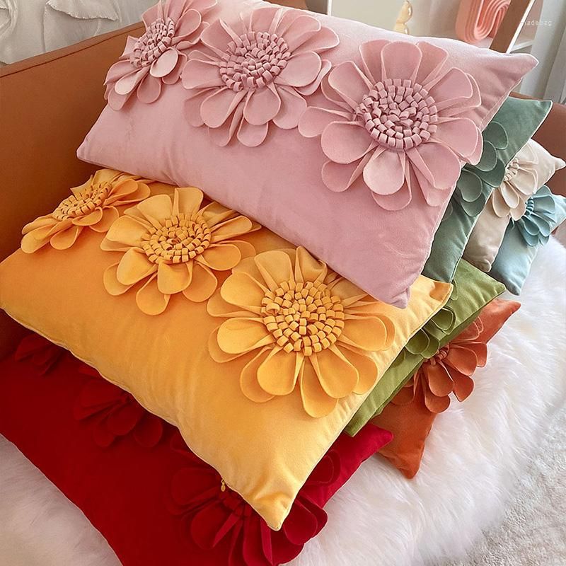 Pillow Living Room Art S Sofa Modern Flower Office Filling Original  Aesthetic Kawaii Nordic Cojines Cute Decor