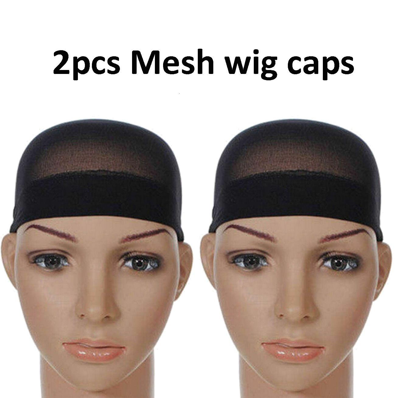 2PCs Caps de peruca