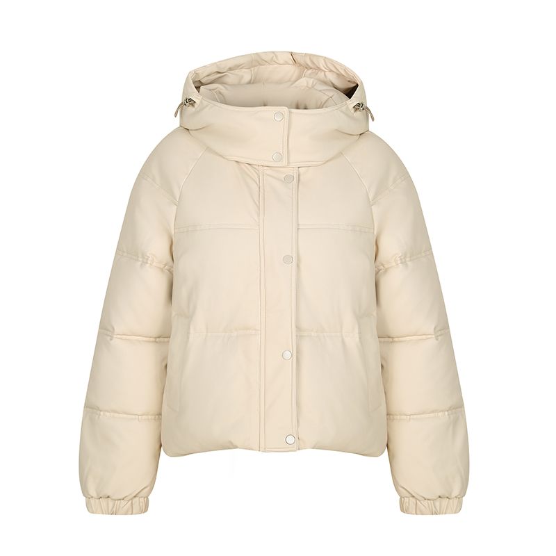 beige winter jacket