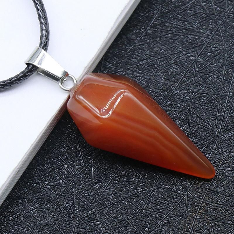 AGATE RED 14.5X30MM-45CM