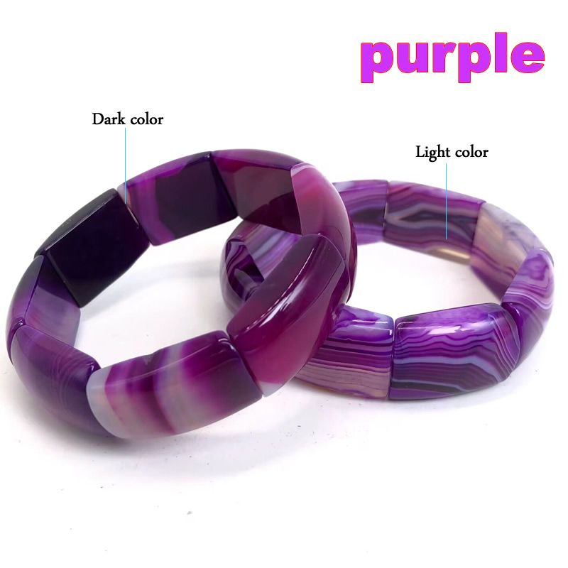 Agate violette 1PCS