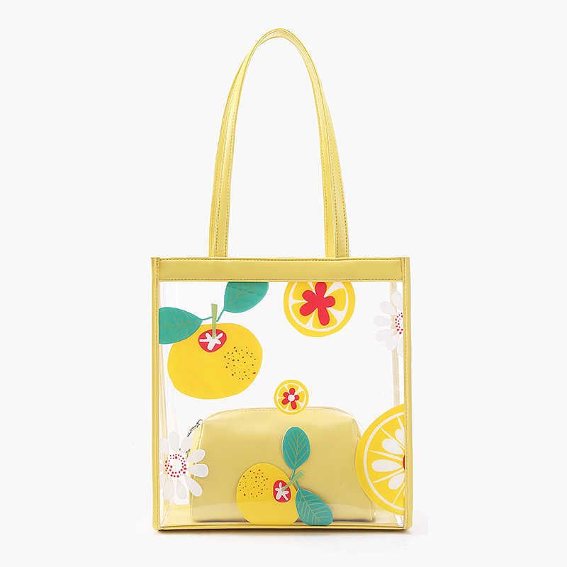 yellow clear bag