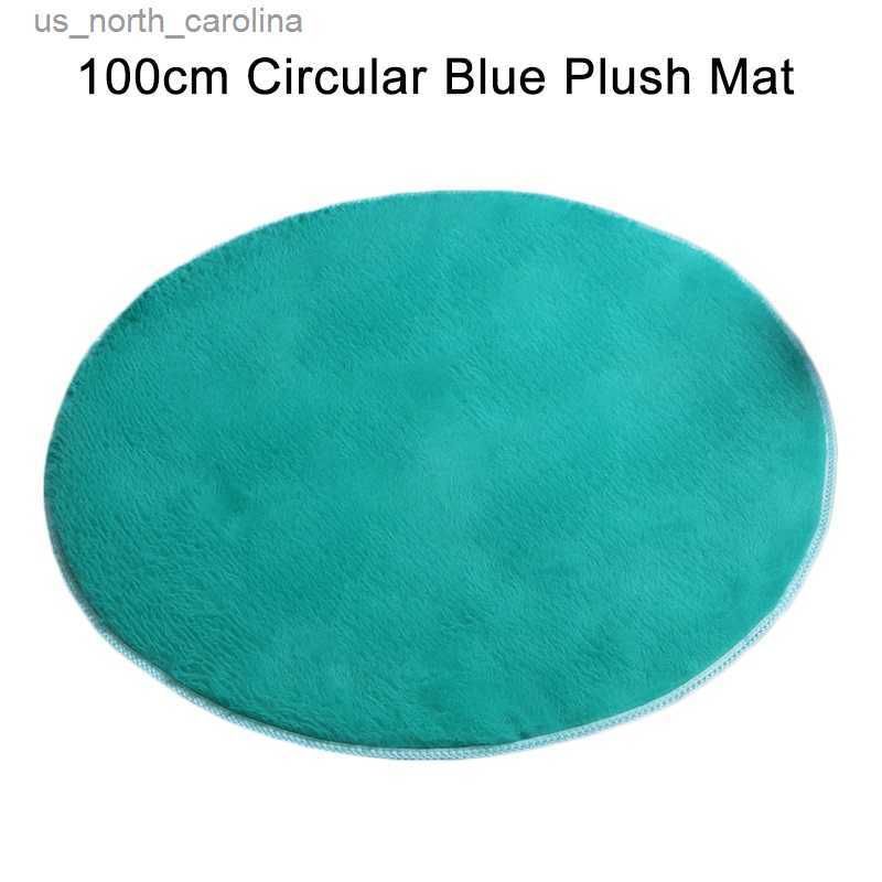 Blue Plush Mat