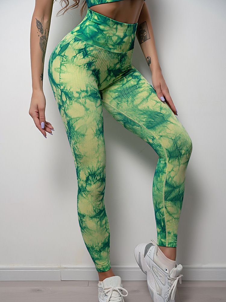 Zielone legginsy