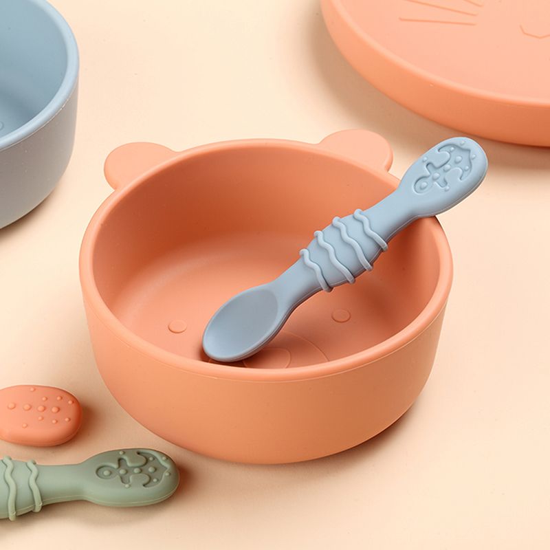 Spoon Fork Silicone Utensils Training Utensils Baby Led Weaning