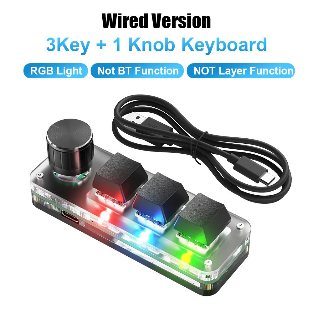 RGB 3 Nyckel Wired-Red Switch