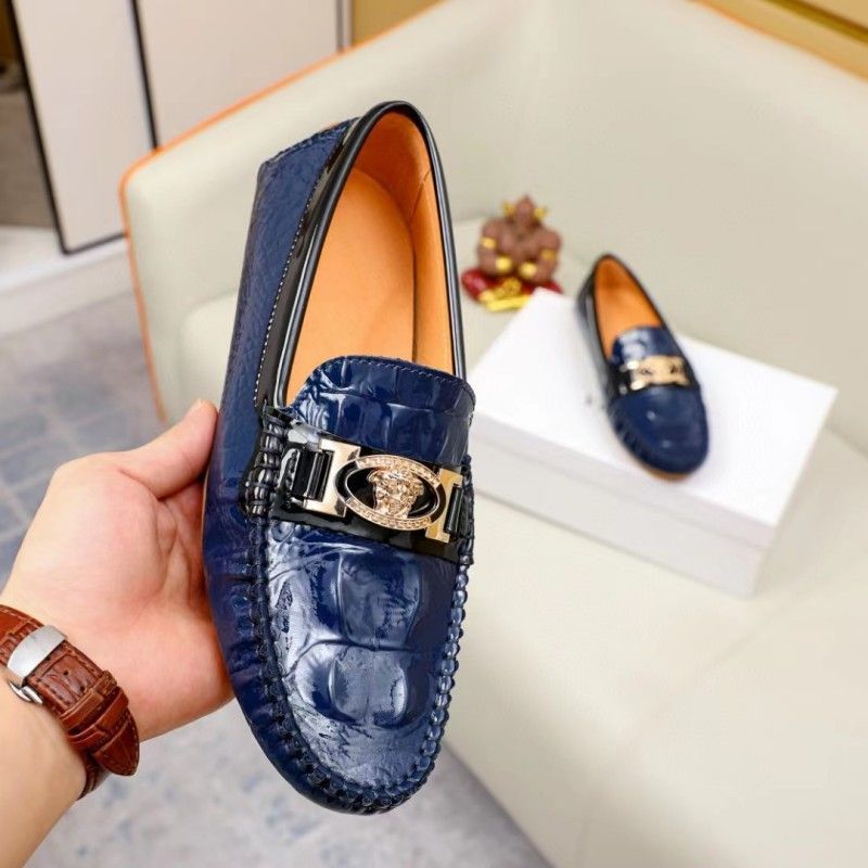 New Designer Luxury Genuine Leather Slip On Modern Men Shoes Party