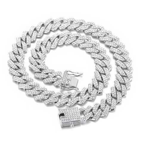 Silver halsband 22inch (55cm)