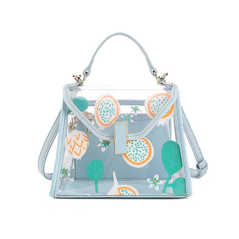 sac bleu transparent