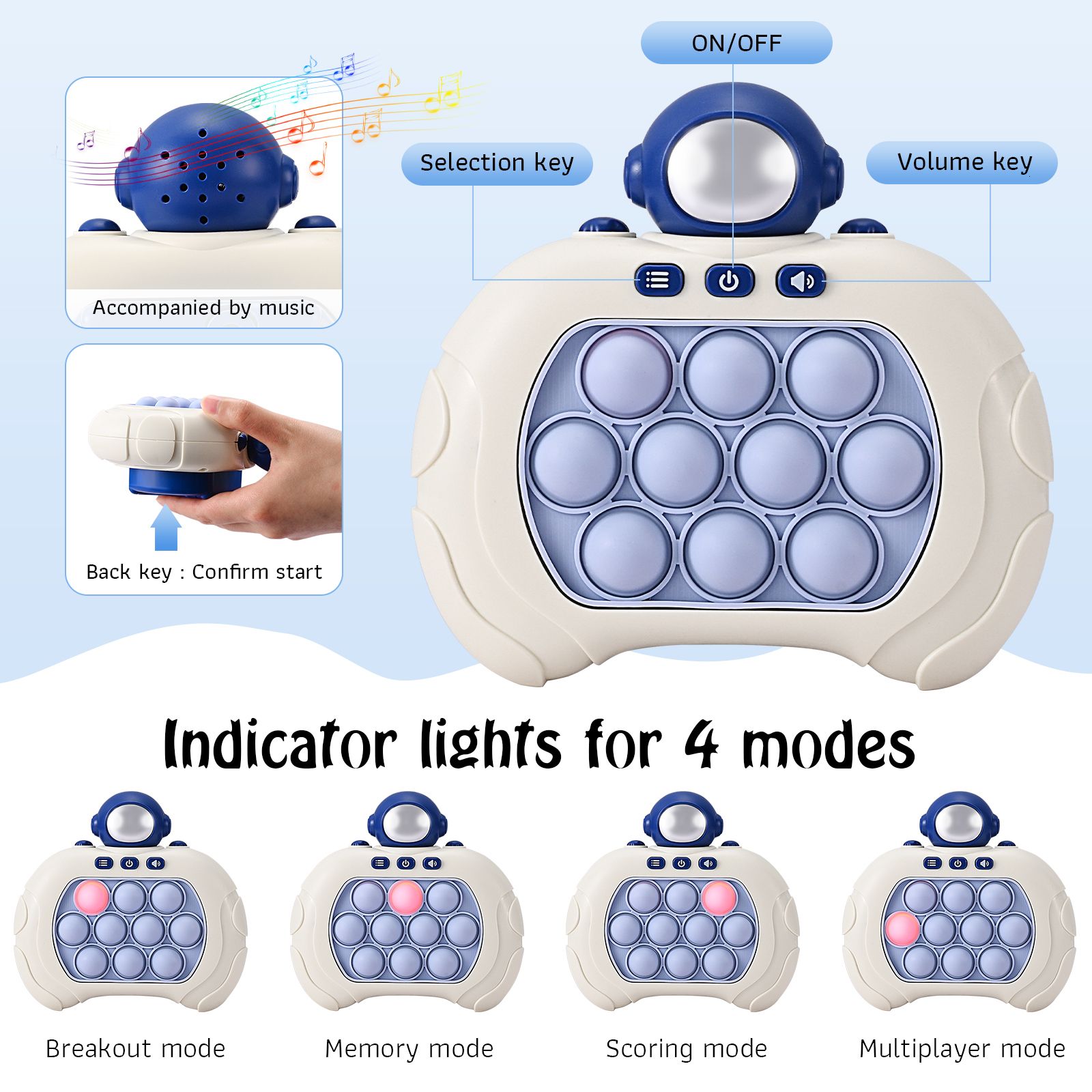 Electronic Quick Push Bubbles Jogo, Jogo para Jogar Jogos