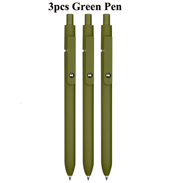 3 Green Pens