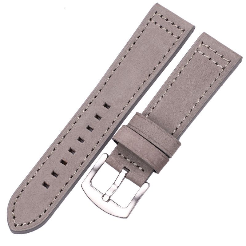 Gray Silver Buckle-22mm