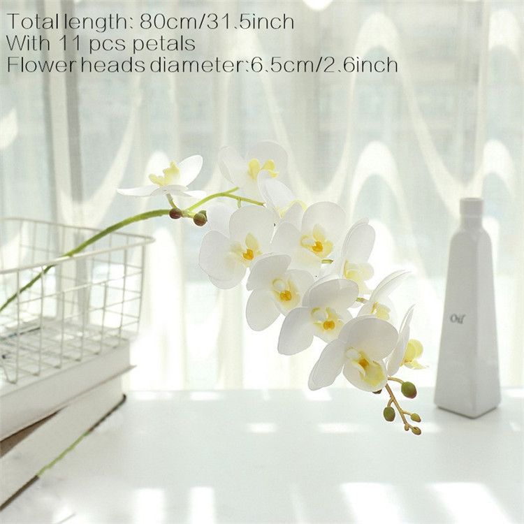 witte orchidee 80 cm
